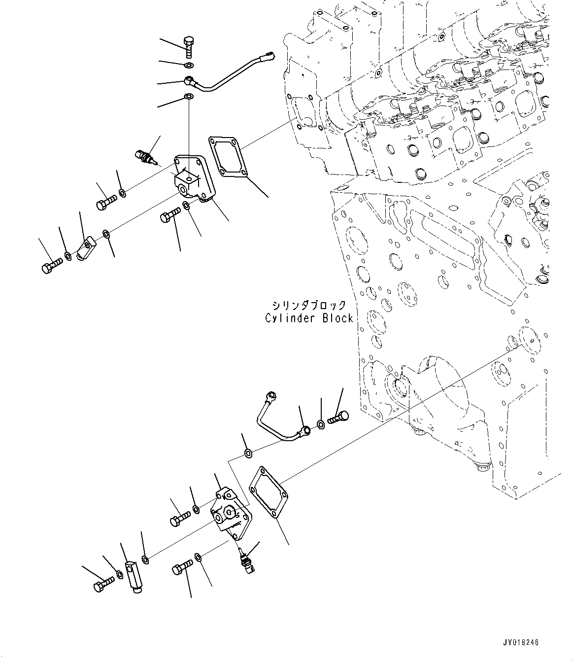 Engines Komatsu / SAA12V140E-3B S/N 505077-UP (For HD785-7/HD785AT-7)(0000644C) / Fuel Return (#505077-)(D010001 : A4230-002001)