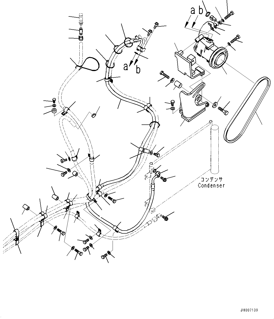 Excavators Komatsu / PC200LC-8M0 S/N 400001-UP(0000650C) / Cab, Cab Body and Window (#400001-)(K020001 : K1110-207001)