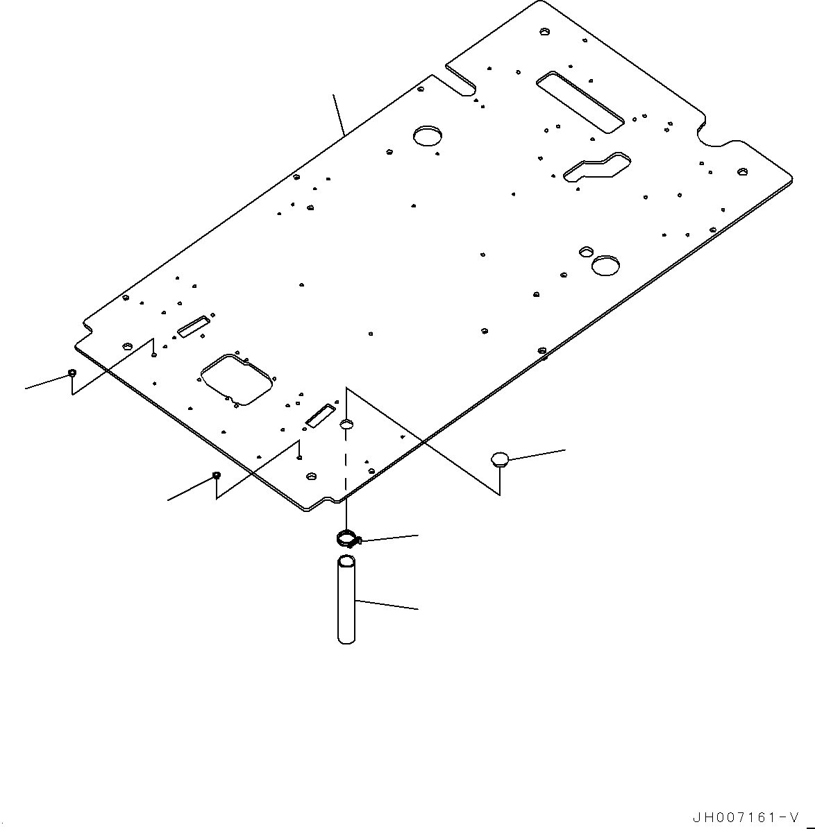 Excavators Komatsu / PC200LC-8M0 S/N 400001-UP(0000650C) / Cab, Floor, Frame (#400001-400001)(K019025 : K1110-205025)