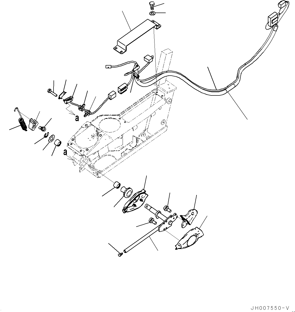 Excavators Komatsu / PC200LC-8M0 S/N 400001-UP(0000650C) / Cab, Floor, PPC Lock Lever and Radio (#400001-400001)(K019039 : K1110-205039)