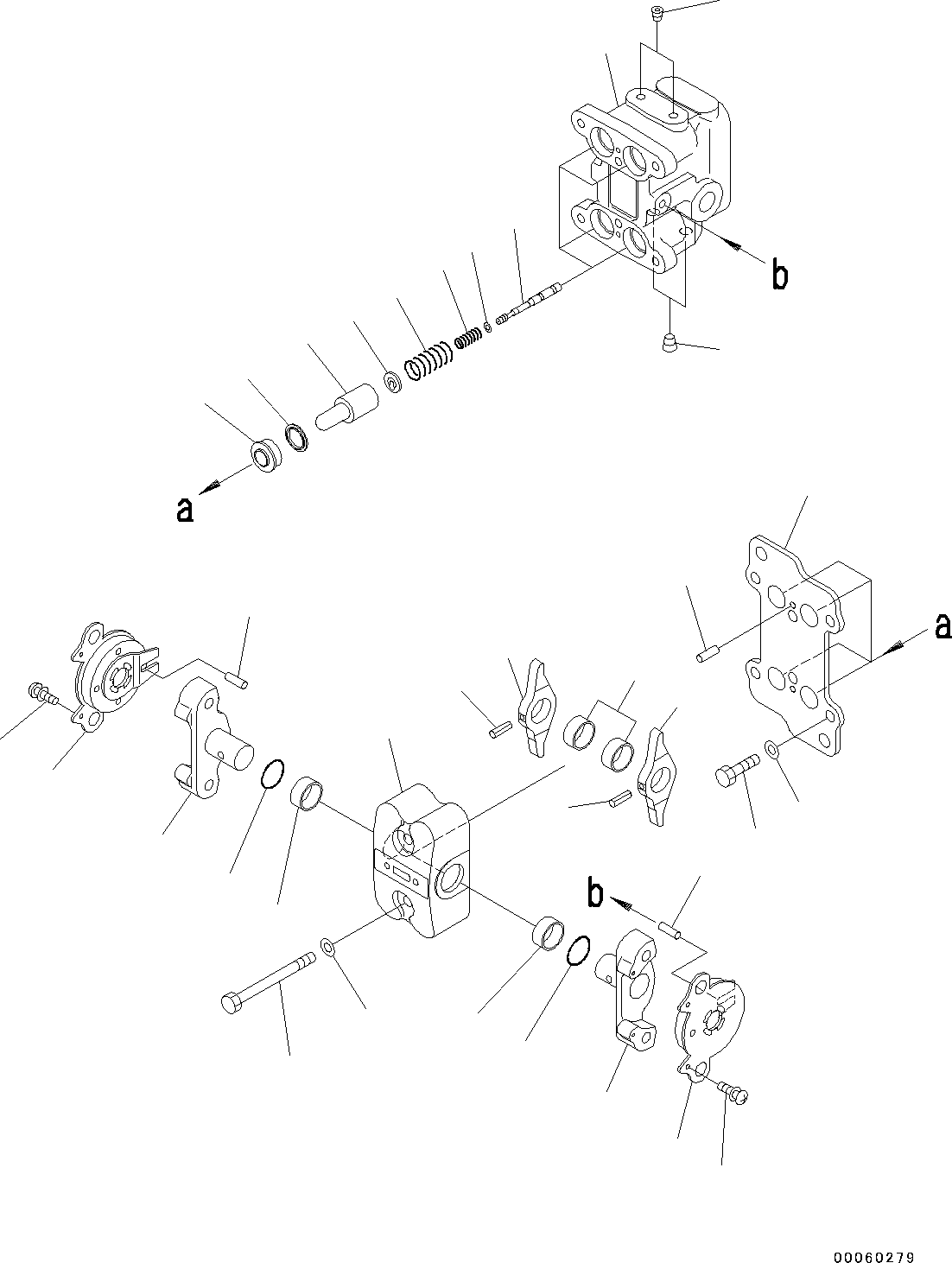 Excavators Komatsu / PC200LC-8M0 S/N 400001-UP(0000650C) / Cab, PPC Valve for Travel (#400001-)(K020026 : K1110-207026)