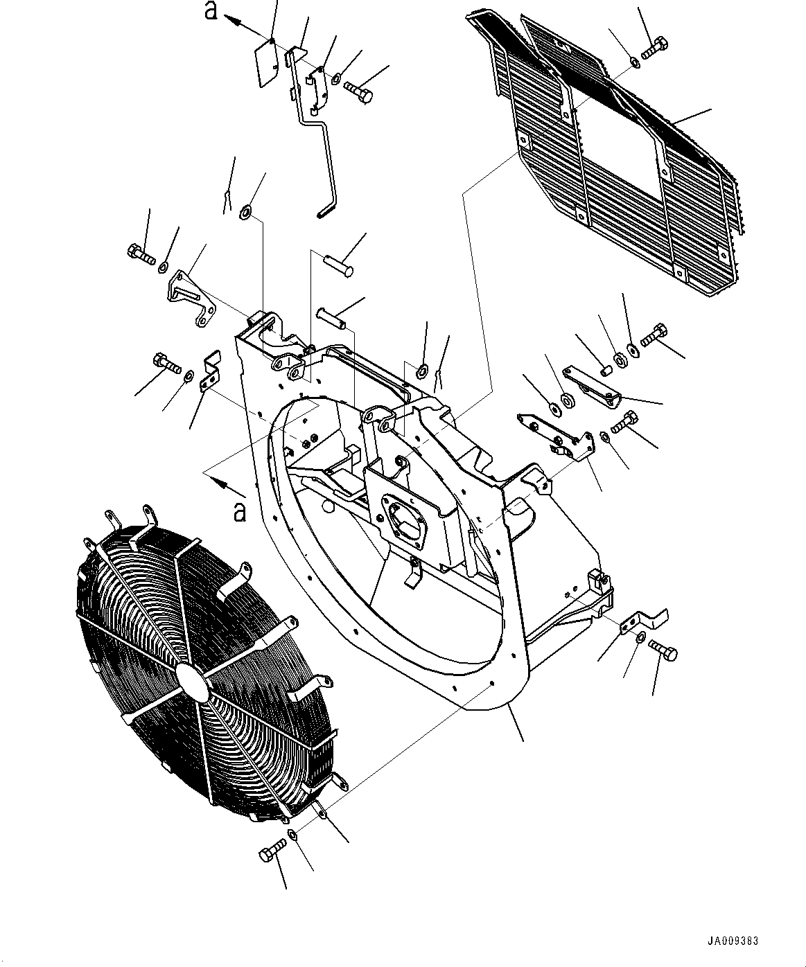 Bulldozers Komatsu / D61PX-23 S/N 30001-UP(0000655C) / Cooling System, Fan Guard (#31933-)(C001007 : C0100-001006A)