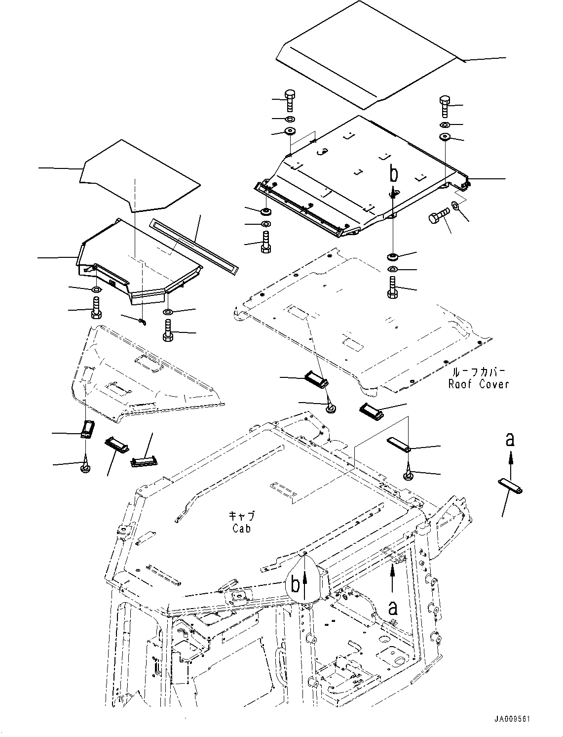 Bulldozers Komatsu / D61PX-23 S/N 30001-UP(0000655C) / Cab, Air Conditioner Duct (#30001-)(K016023 : K0210-006022)