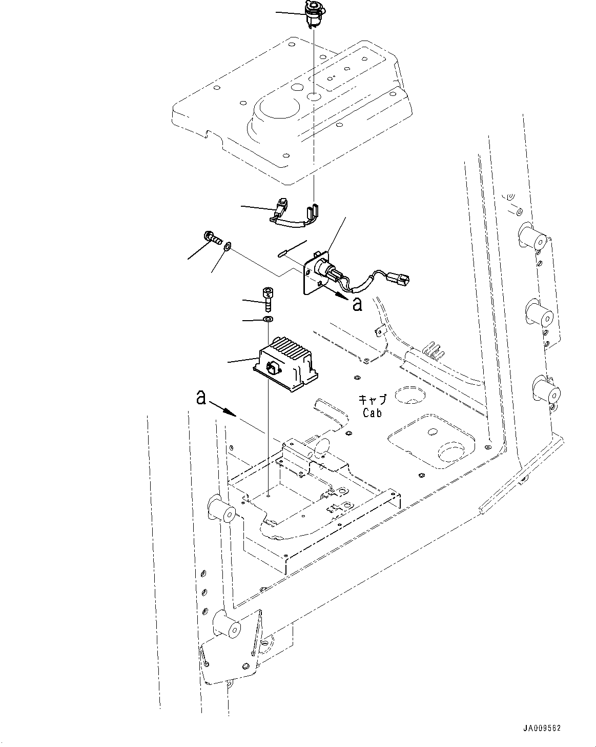 Bulldozers Komatsu / D61PX-23 S/N 30001-UP(0000655C) / Cab, DC Converter (#30001-)(K015024 : K0210-005023)