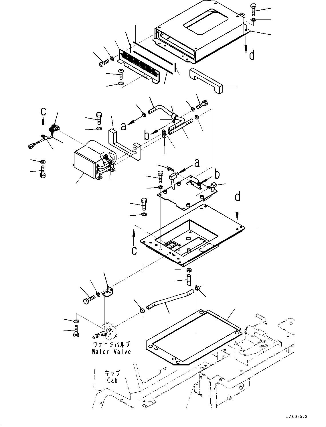 Bulldozers Komatsu / D61PX-23 S/N 30001-UP(0000655C) / Cab, Potentiometer (#30001-)(K012033 : K0210-002032)