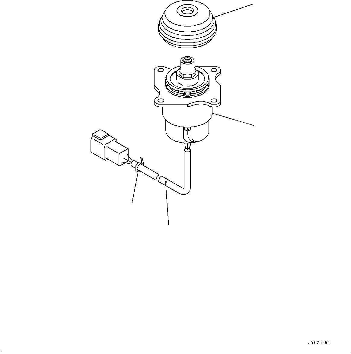 Bulldozers Komatsu / D61PX-23 S/N 30001-UP(0000655C) / Cab, Work Equipment Control Lever (#30001-)(K016038 : K0210-006037)
