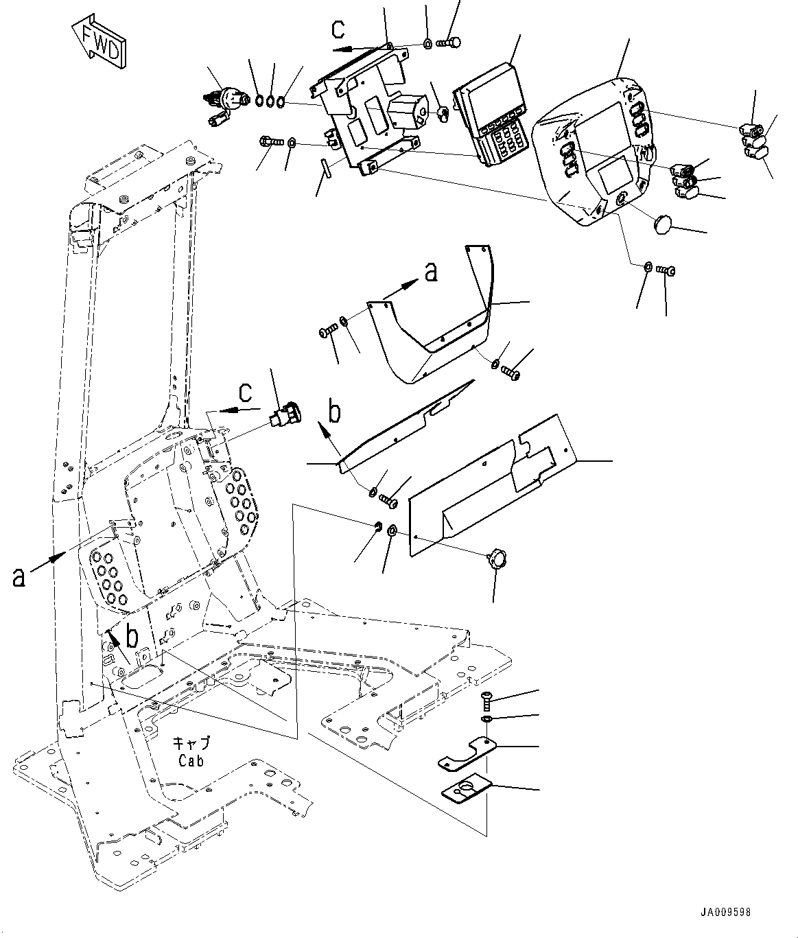 Bulldozers Komatsu / D61PX-23 S/N 30001-UP(0000655C) / Cab, Floor Cover (#30001-)(K015050 : K0210-005049)