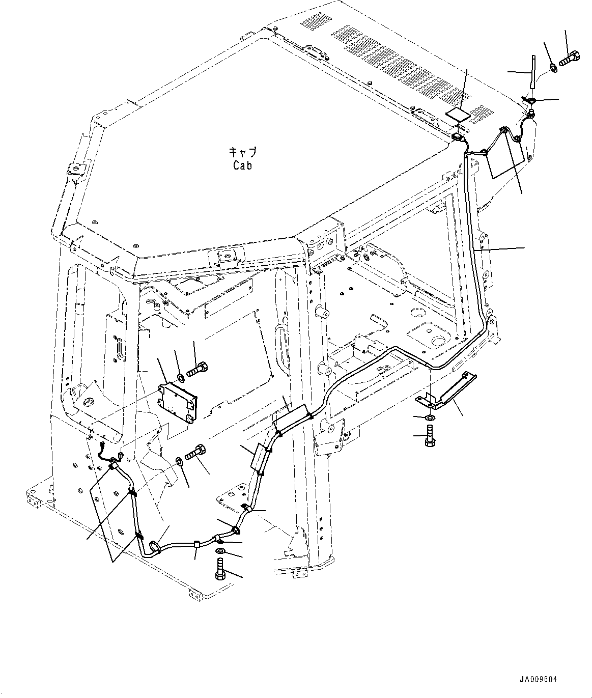 Bulldozers Komatsu / D61PX-23 S/N 30001-UP(0000655C) / Cab, Working Lamp (#30001-)(K016053 : K0210-006052)
