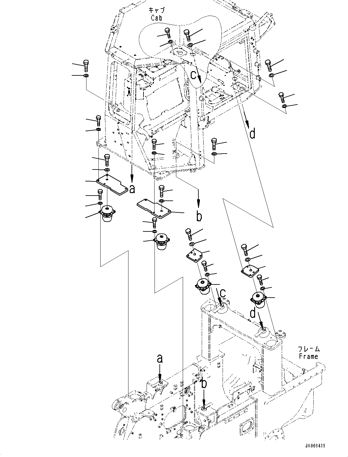 Bulldozers Komatsu / D61PX-23 S/N 30001-UP(0000655C) / Floor Mounting (#30001-)(K023001 : K2120-001001)