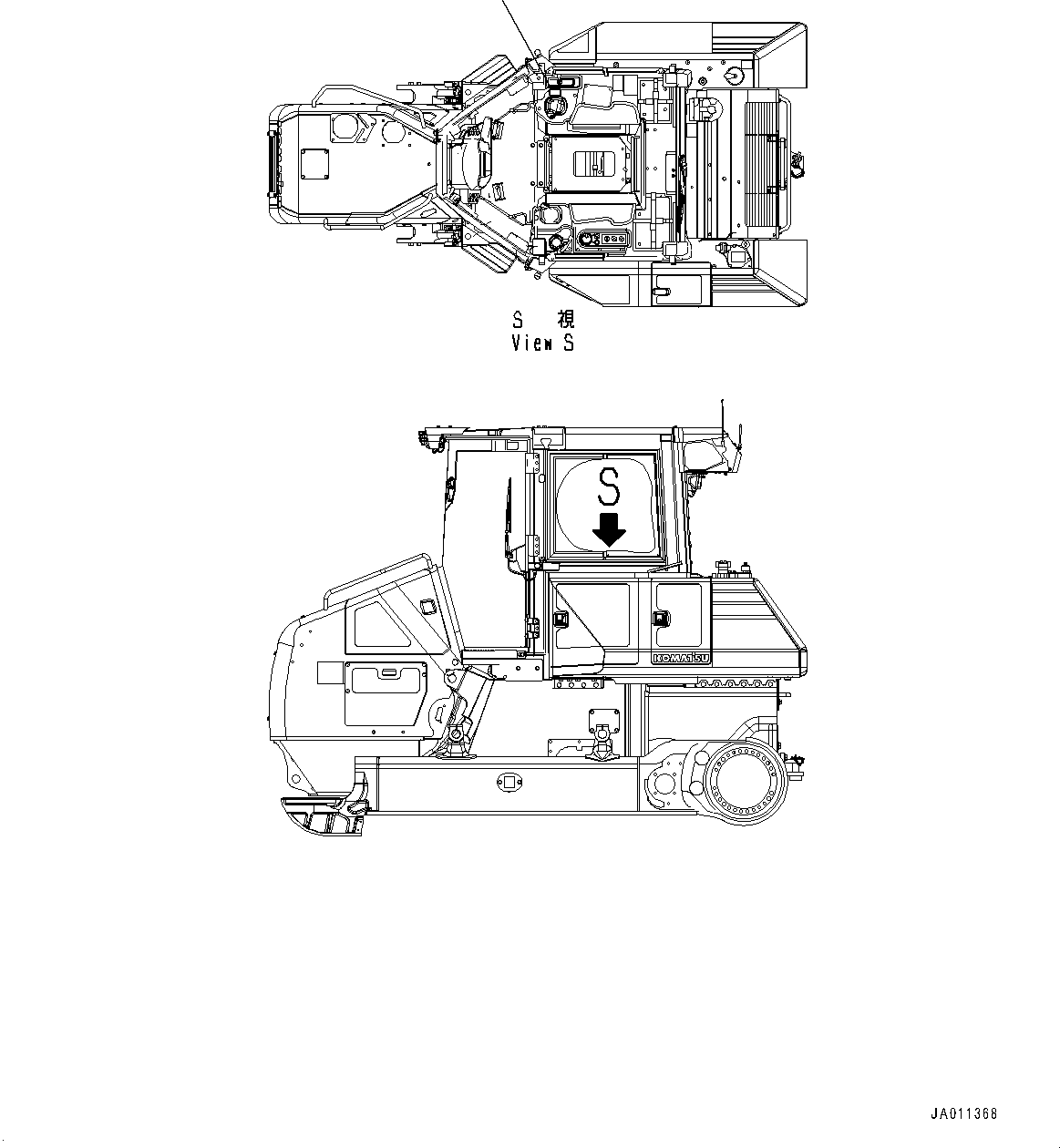 Bulldozers Komatsu / D61PX-23 S/N 30001-UP(0000655C) / Blade Control Plate (#30001-)(K025001 : K2510-002001)