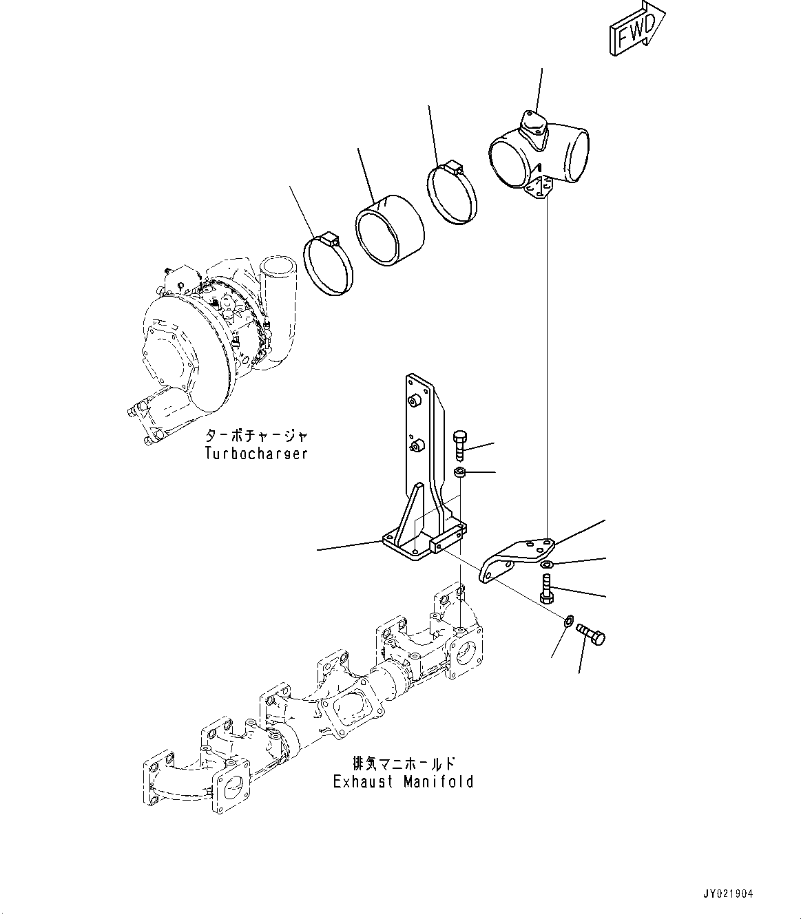 Engines Komatsu / SAA6D140E-6A S/N 730001-UP (For HM400-3)(0000657C) / Air Cleaner (#730001-)(A005001 : B9999-501001)
