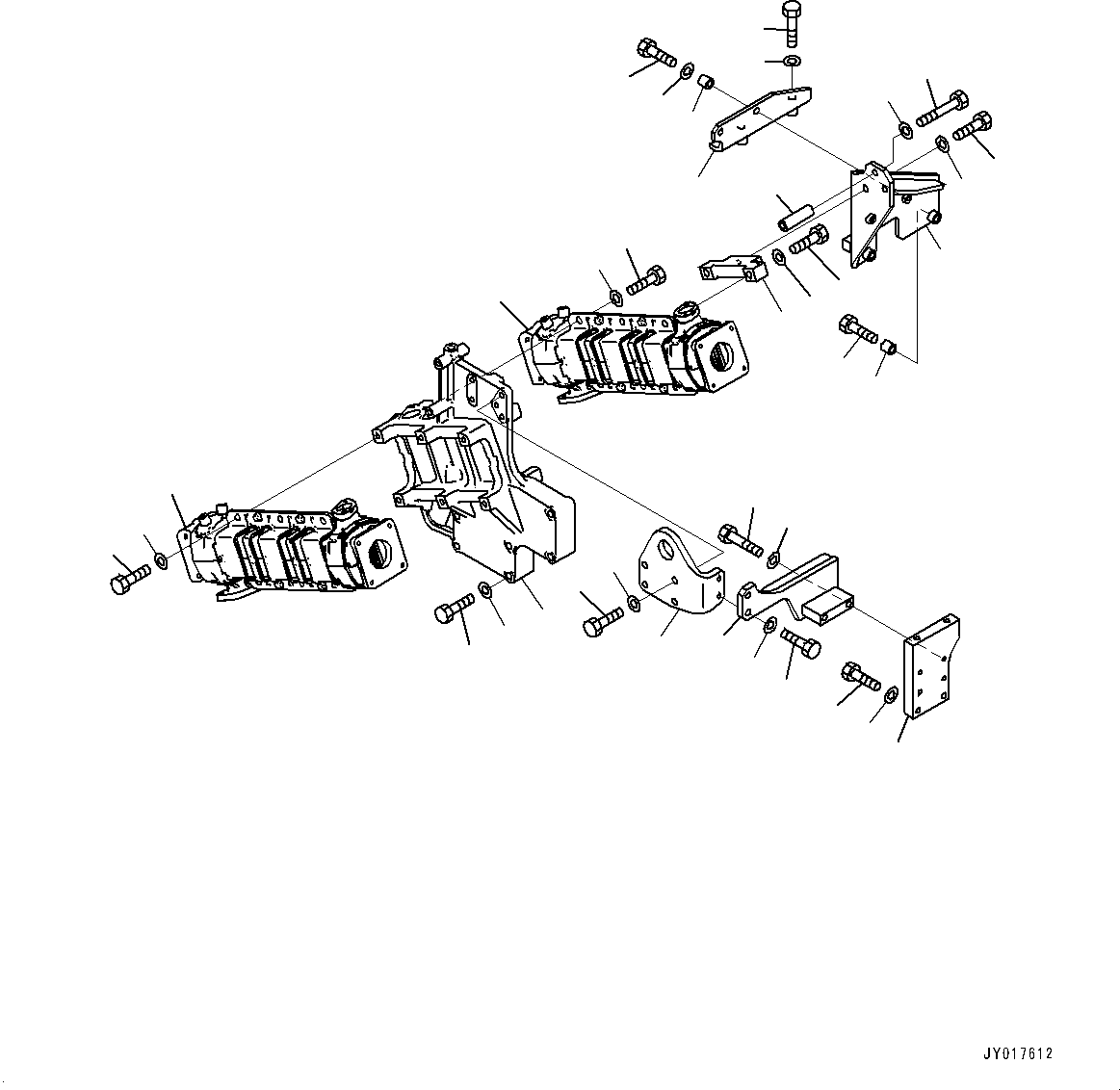 Engines Komatsu / SAA6D140E-6A S/N 730001-UP (For HM400-3)(0000657C) / Heat Shield (#730001-)(A009001 : A1570-001001)