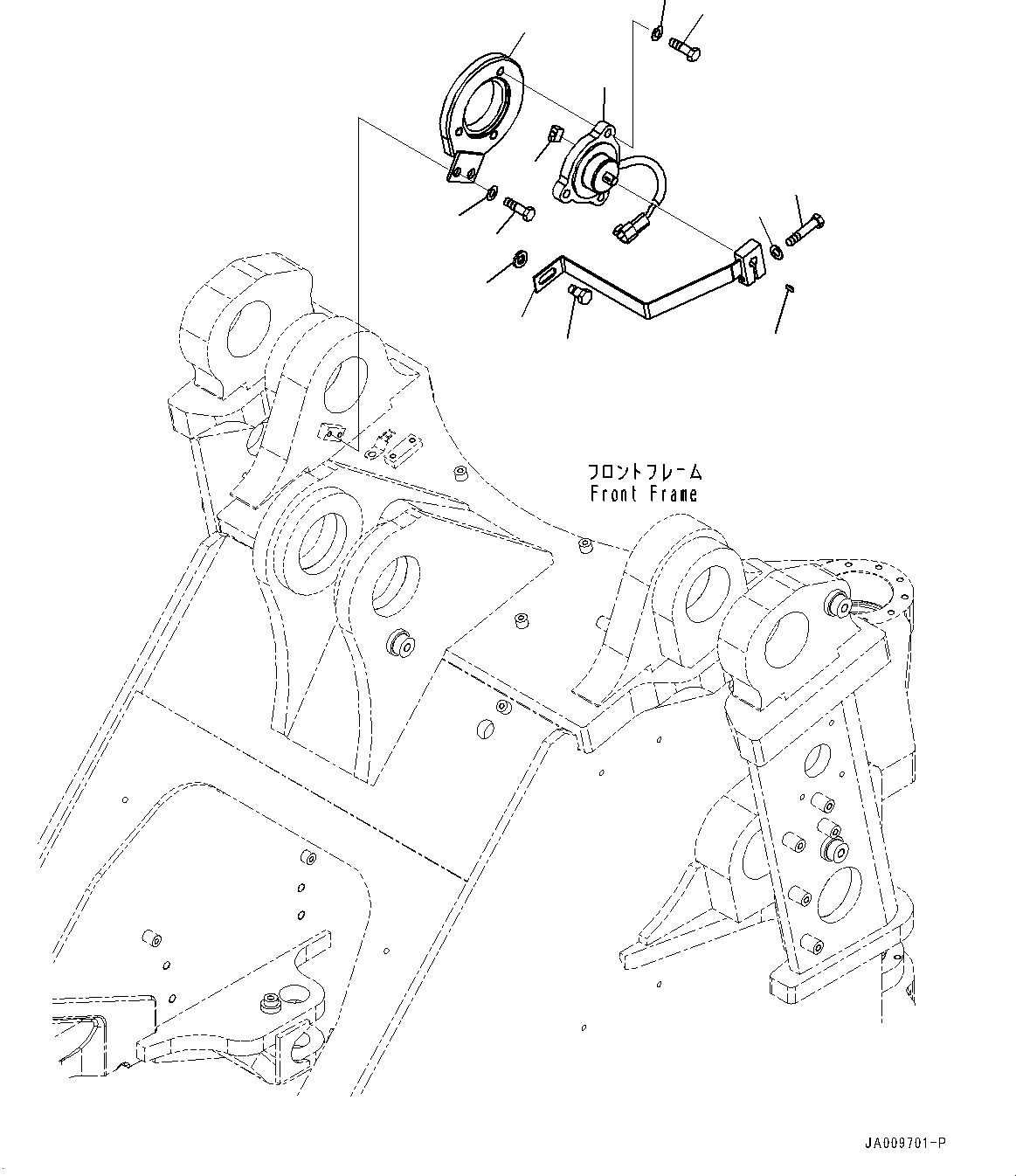 Wheel Loaders Komatsu / WA470-7 S/N 10001-UP(0000681C) / Front Wiring Harness, Potentiometer (#10001-)(E012003 : E0200-009003)