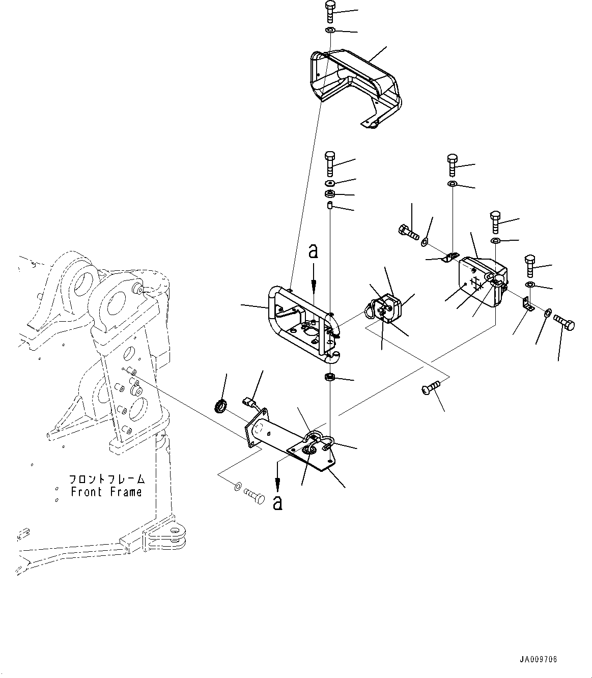 Wheel Loaders Komatsu / WA470-7 S/N 10001-UP(0000681C) / Rear Wiring Harness, Mounting (1/3) (#10001-)(E015001 : E0202-001001)