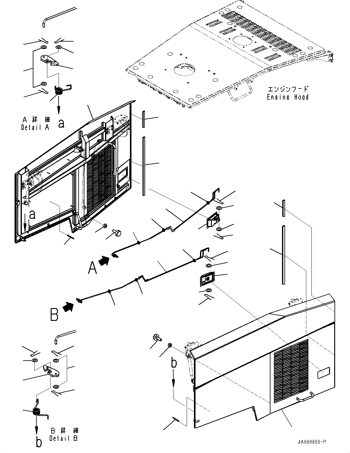 Wheel Loaders Komatsu / WA470-7 S/N 10001-UP(0000681C) / Hood, Door (#10001-10359)(M009002 : M4100-011002)
