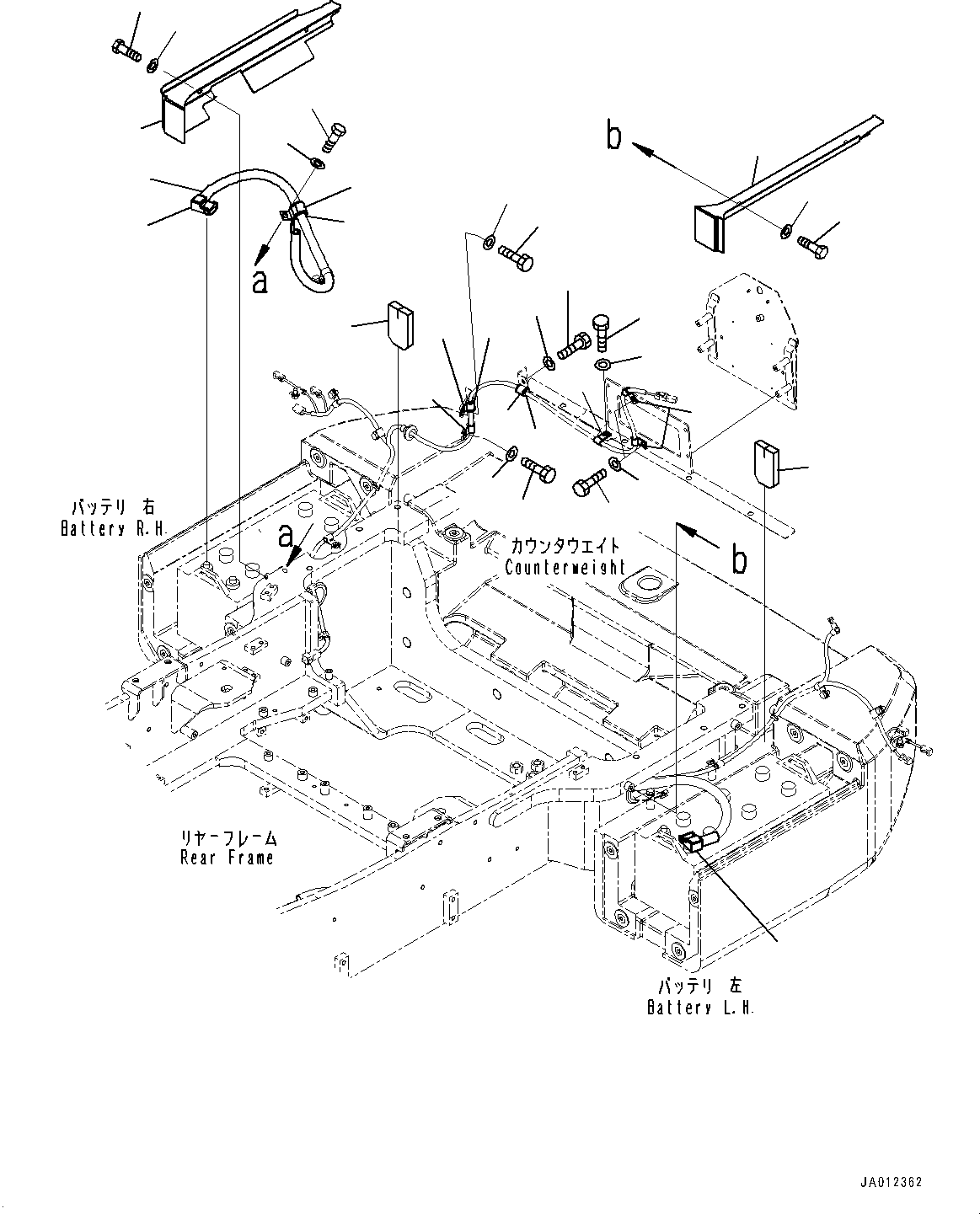 Wheel Loaders Komatsu / WA470-7 S/N 10001-UP(0000681C) / Battery Box, Cover (#10001-10212)(E004010 : E0120-002008)