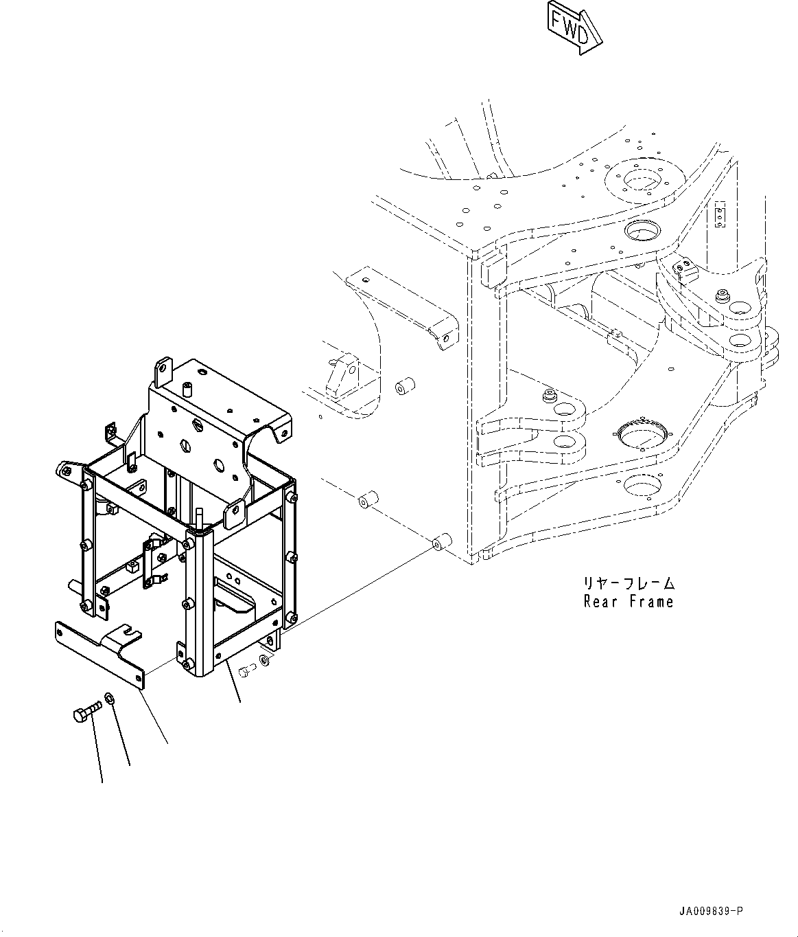 Wheel Loaders Komatsu / WA470-7 S/N 10001-UP(0000681C) / Brake Control, Bracket (#10268-)(K046001 : K4460-011001)