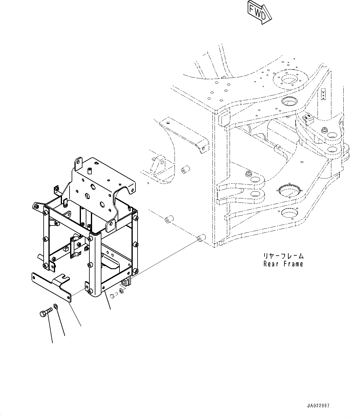 Wheel Loaders Komatsu / WA470-7 S/N 10001-UP(0000681C) / Brake Control, Bracket (#10458-)(K047002 : K4460-003001A)