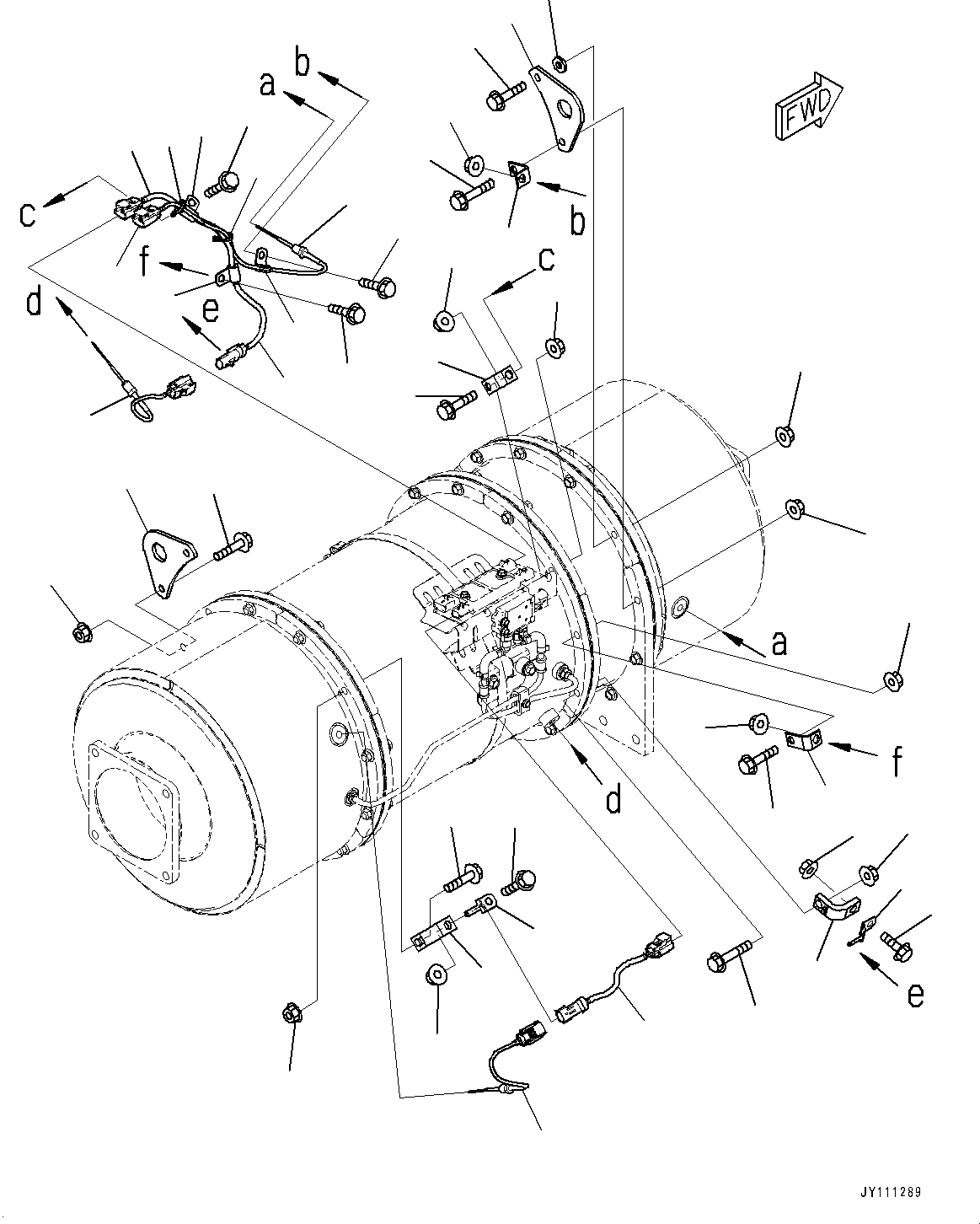 Komatsu parts book diagram for SAA6D140E-6 S/N 730001-UP (For HM400-3): KOMATSU DIESEL PARTICULATE FILTER (KDPF), KOMATSU DIESEL PARTICULATE FILTER (KDPF) Ќ\ђ ?•”•I (2/2)(#730001-)