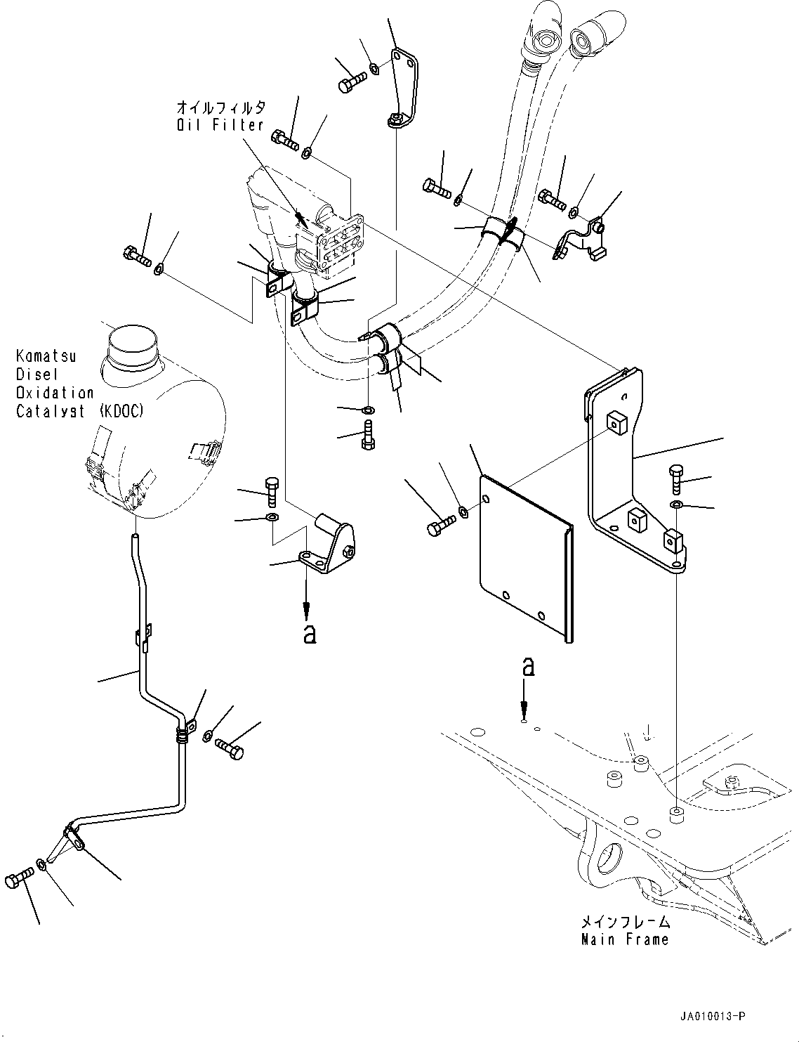 Bulldozers Komatsu / D37PX-23 S/N 80001-UP(0000691C) / Guard (#80001-)(B006001 : A6910-501001)