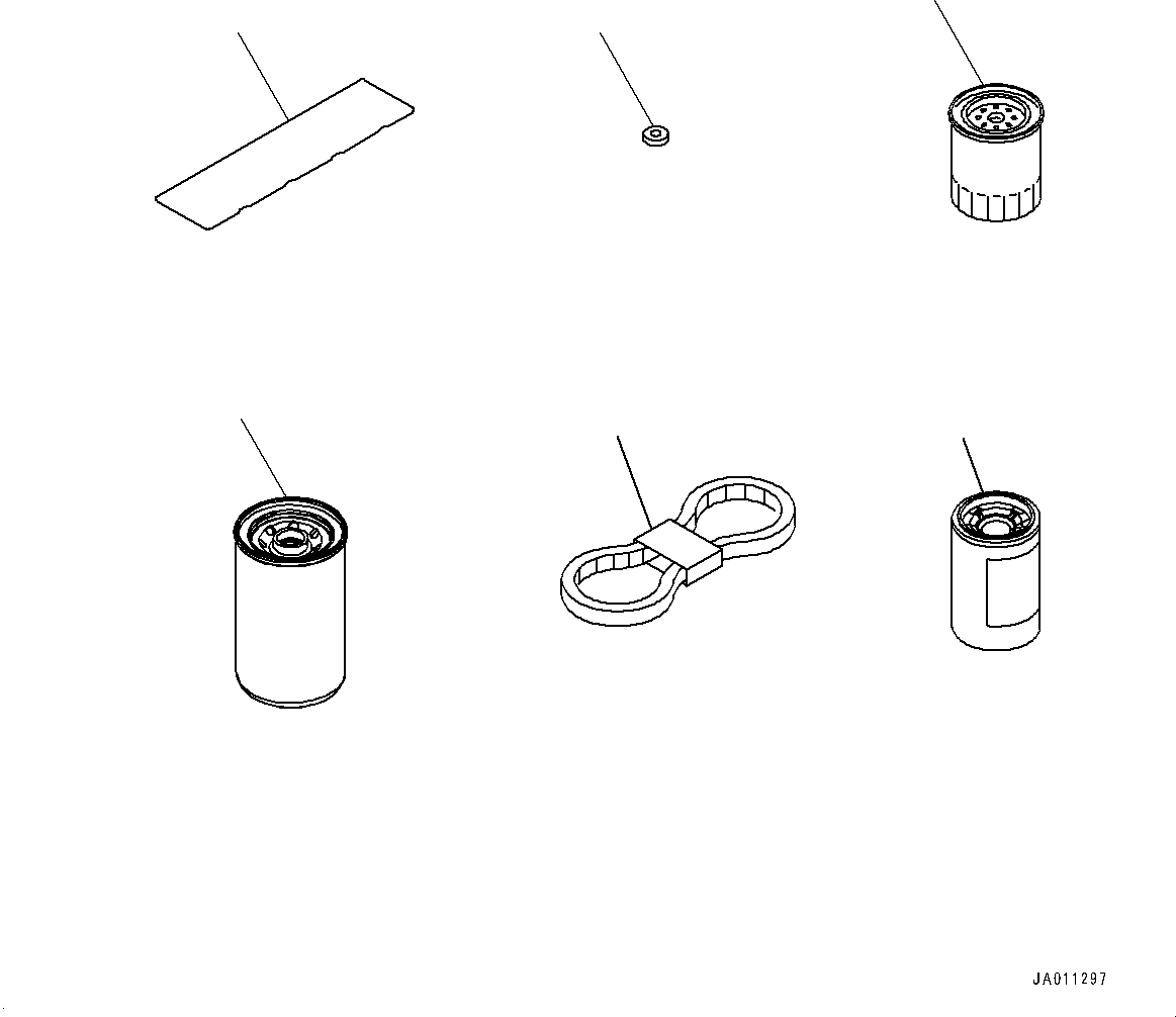 Bulldozers Komatsu / D37PX-23 S/N 80001-UP(0000691C) / Spare Parts For Engine (#80001-)(B007001 : A9020-501001)