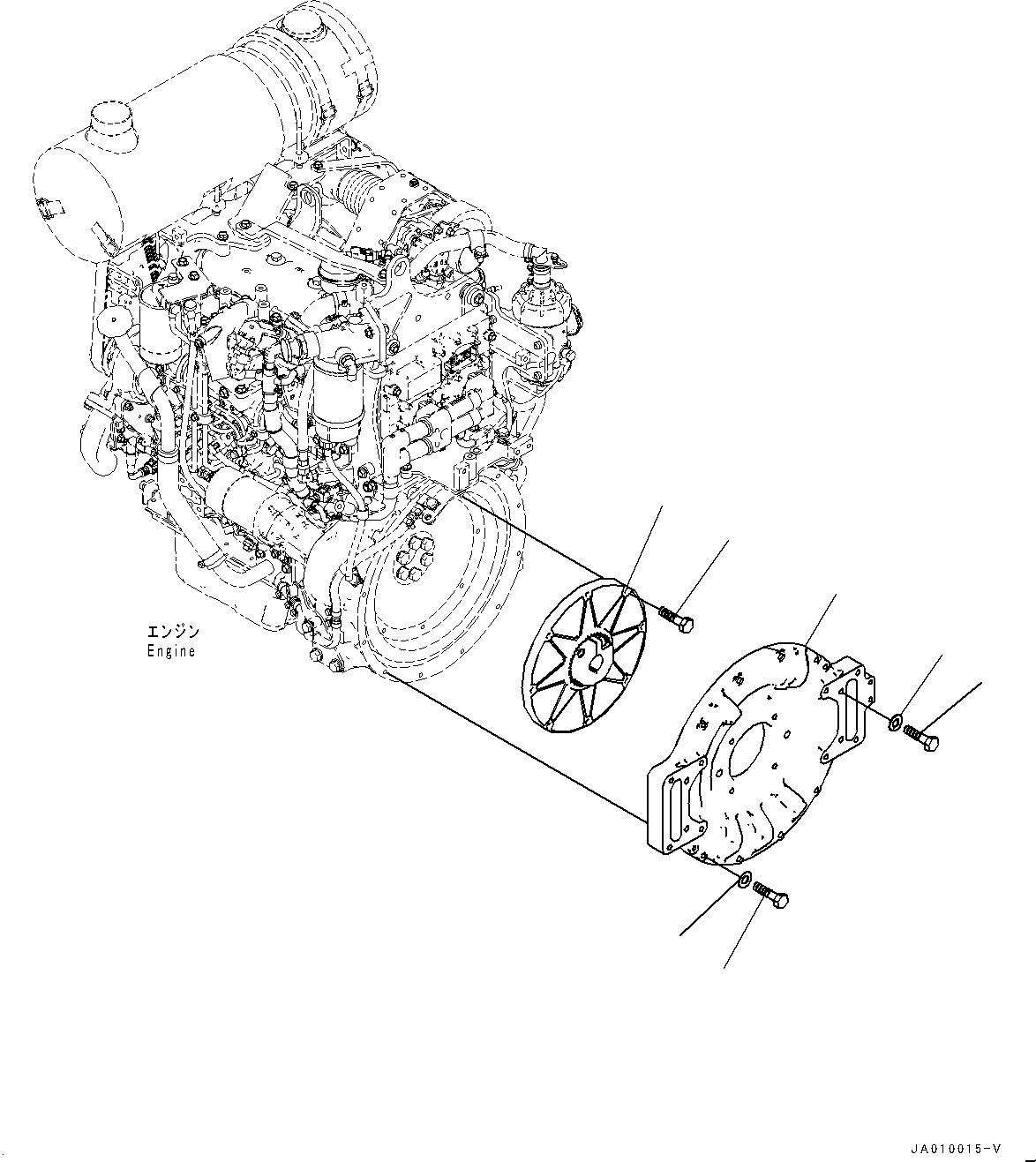 Bulldozers Komatsu / D37PX-23 S/N 80001-UP(0000691C) / Damper (#80001-)(B010001 : B0600-001001)