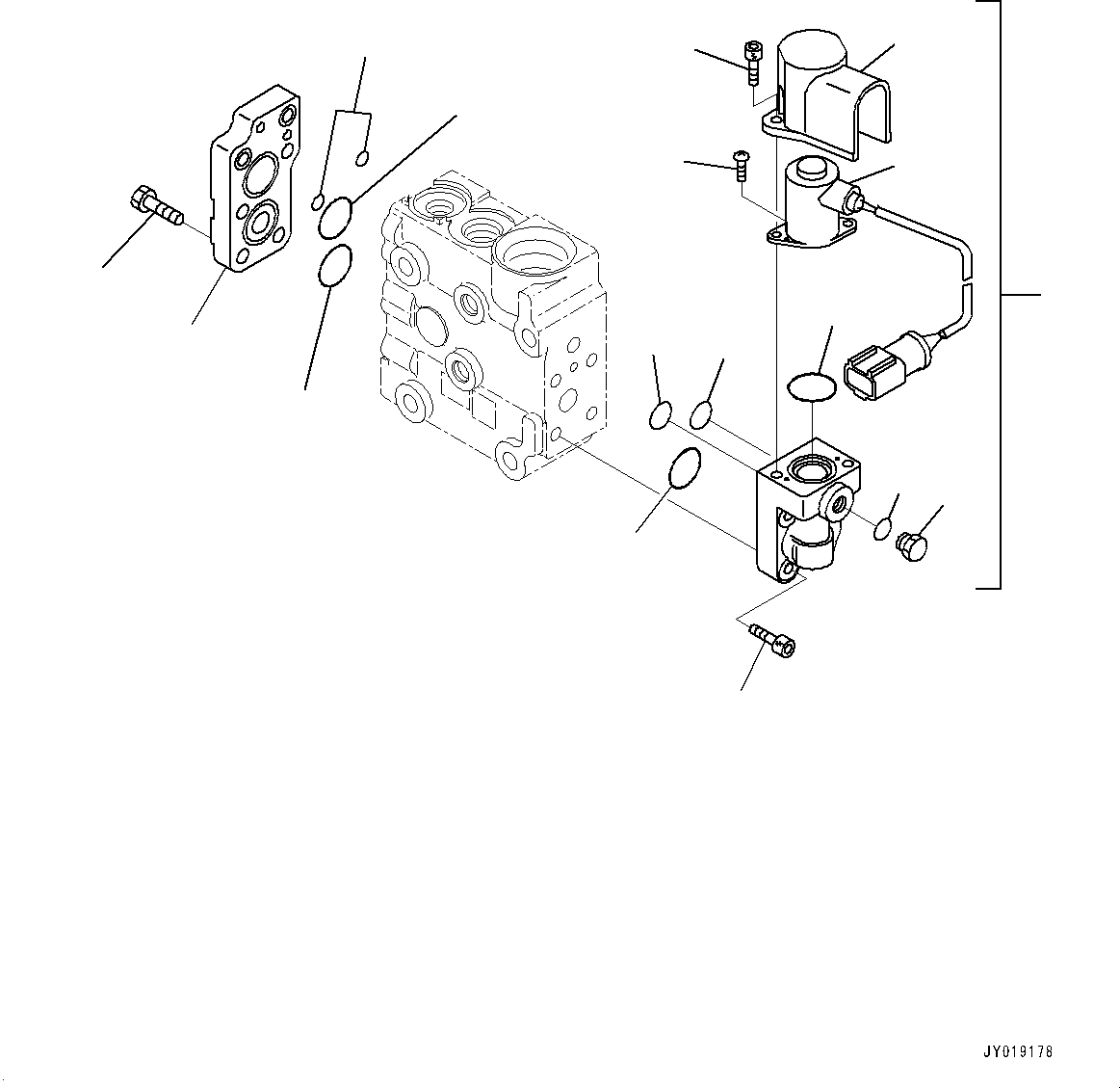 Bulldozers Komatsu / D39PX-23 S/N 90001-UP(0000693C) / Cooling System, Fan Motor (2/3) (#90001-)(C001005 : C0100-001005)