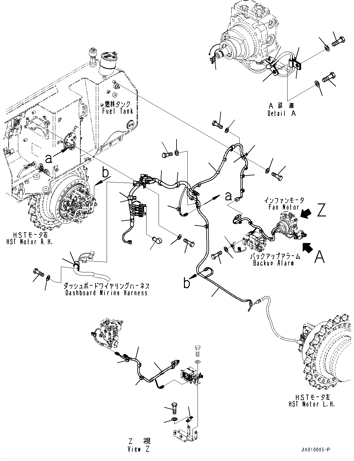 Bulldozers Komatsu / D39PX-23 S/N 90001-UP(0000693C) / Electric Wiring Harness, Fuel Tank Wiring Harness (#90001-)(E002006 : E0200-001006)