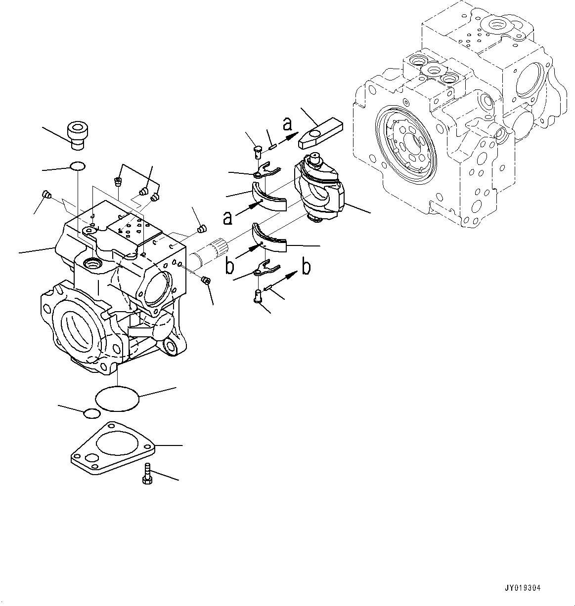 Bulldozers Komatsu / D39PX-23 S/N 90001-UP(0000693C) / Hydraulic Pump, HST Pump (1/11) (#90001-)(H004001 : H0210-001001)