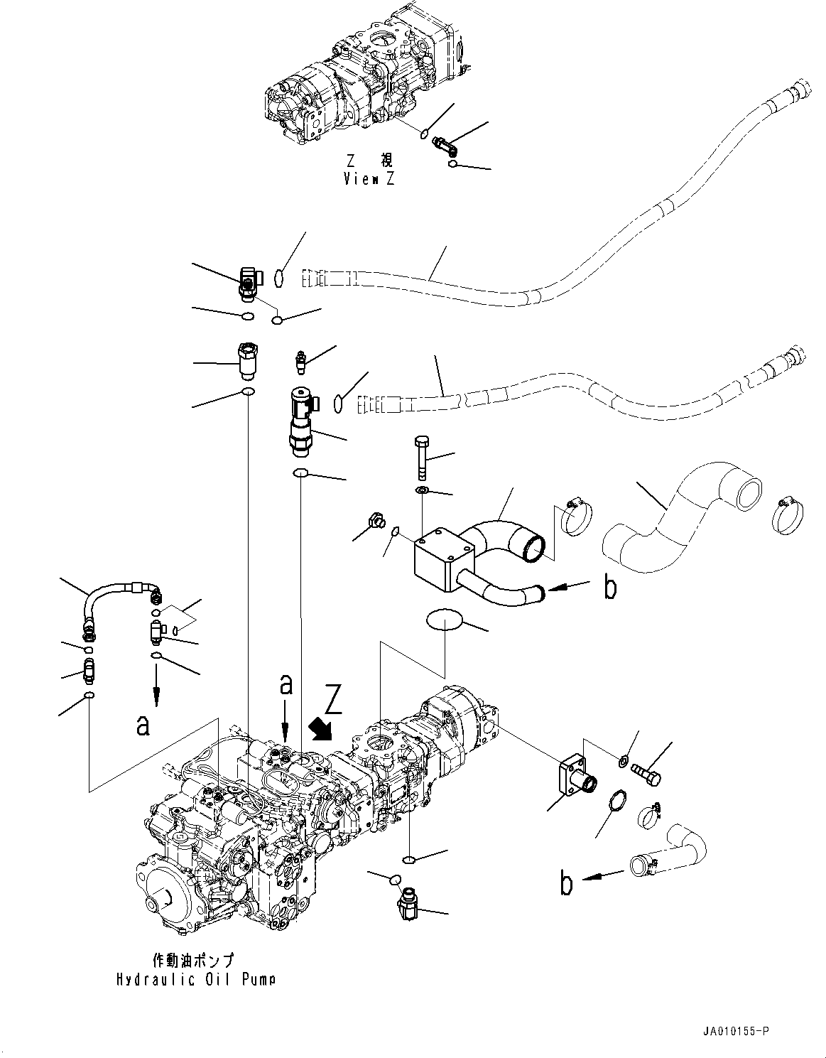 Bulldozers Komatsu / D39PX-23 S/N 90001-UP(0000693C) / Hydraulic Pump, Related Parts (1/2) (#90001-)(H004018 : H0210-001018)