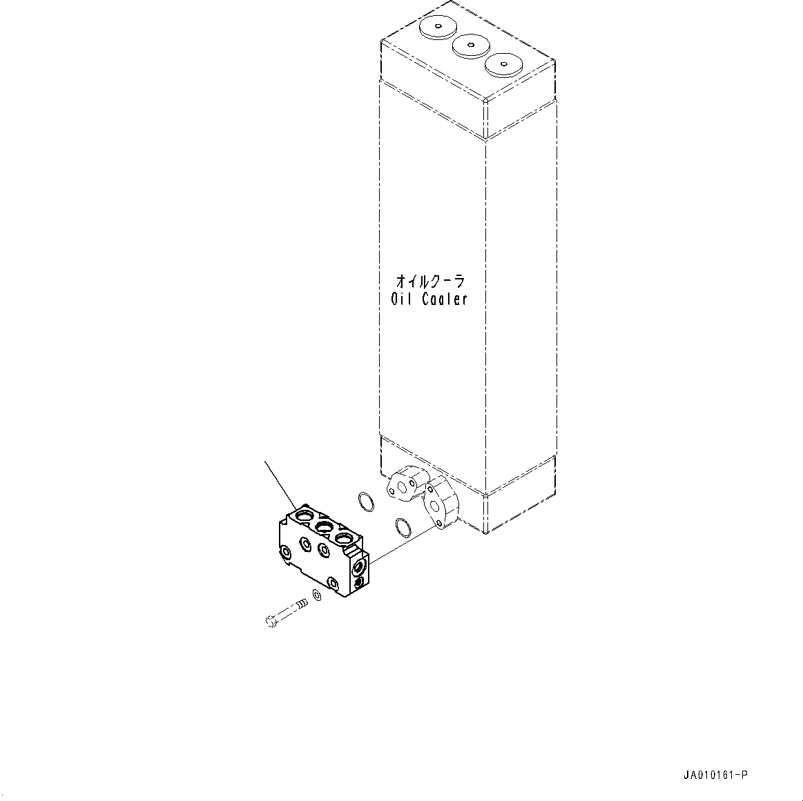 Bulldozers Komatsu / D39PX-23 S/N 90001-UP(0000693C) / Hydraulic Oil Cooler Piping, Inner Parts, Bypass Valve (1/2) (#90001-)(H006001 : H0320-001001)