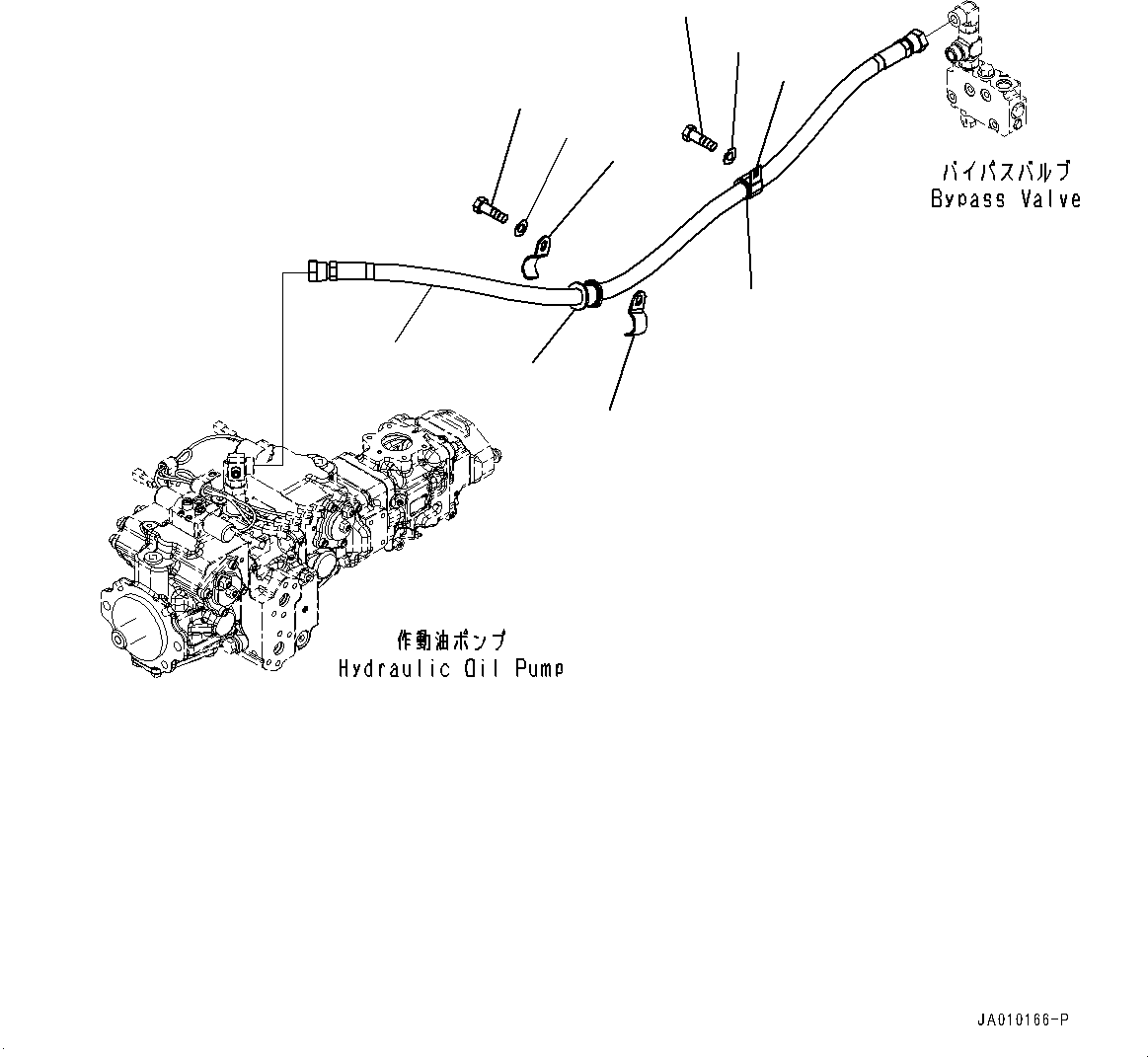 Bulldozers Komatsu / D39PX-23 S/N 90001-UP(0000693C) / Hydraulic Oil Cooler Piping, Cooling Piping (#90001-)(H006005 : H0320-001005)