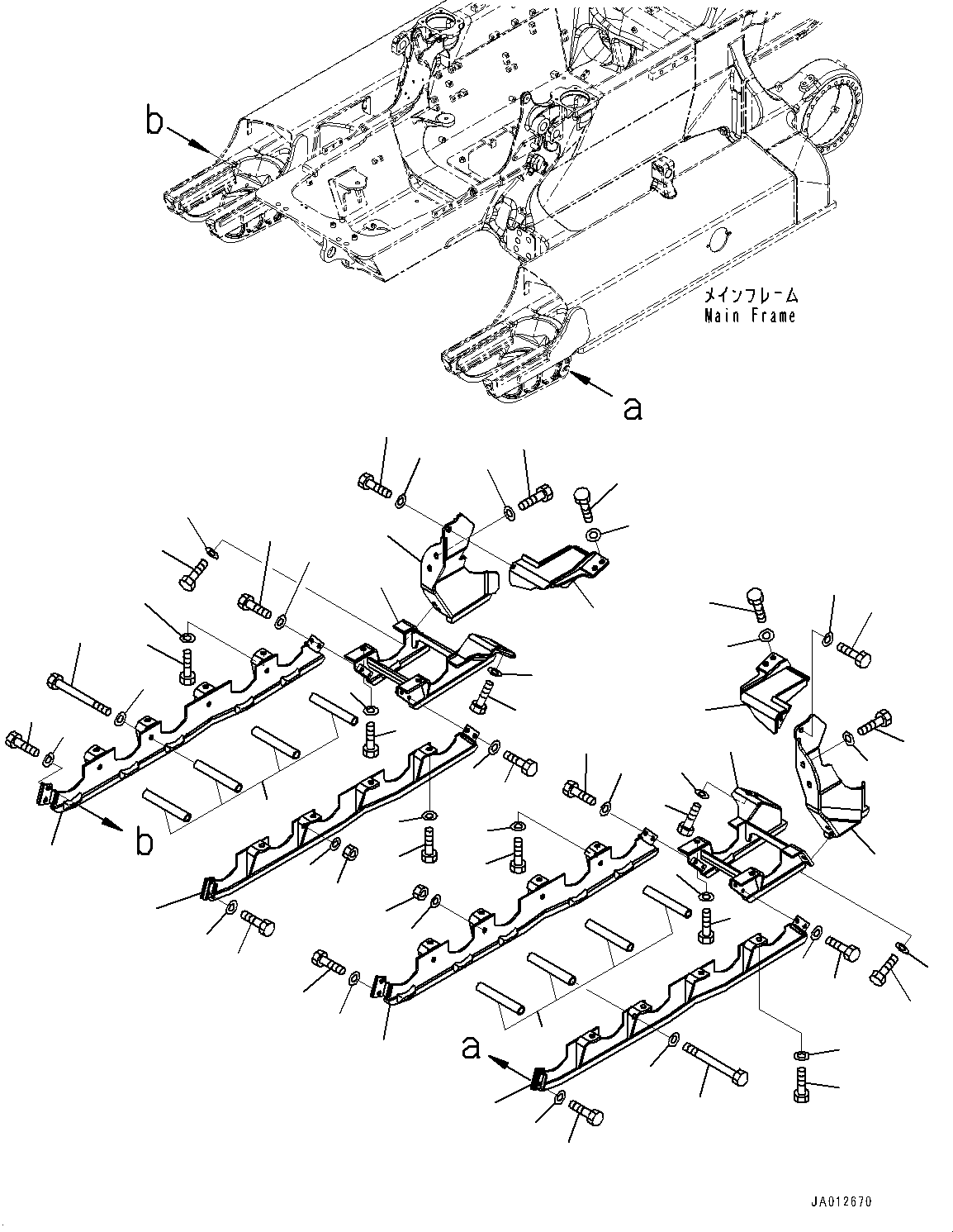 Bulldozers Komatsu / D39PX-23 S/N 90001-UP(0000693C) / Track Roller Guard (#90001-)(R029001 : R2200-005001)
