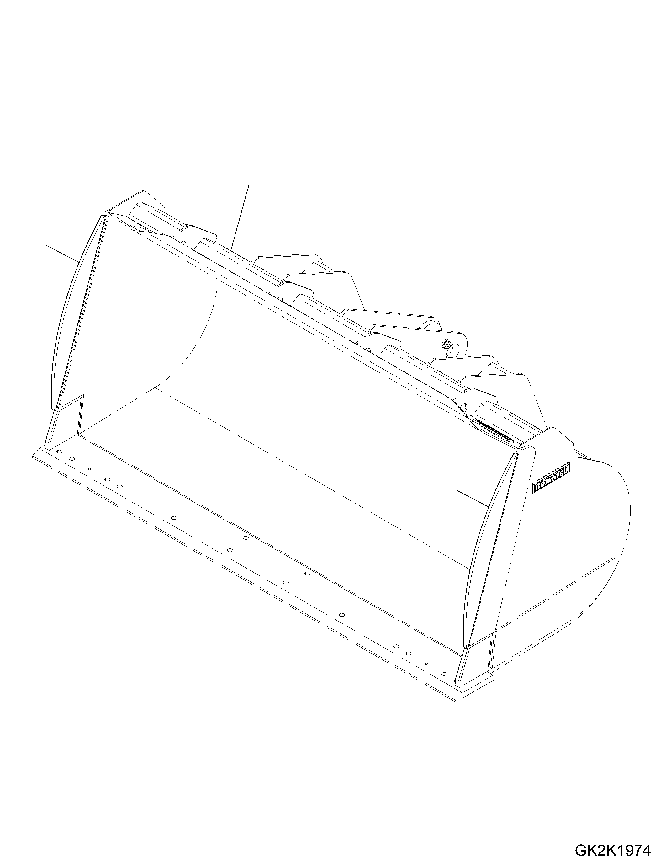 Wheel Loaders Komatsu / WA320-7 S/N 80001-UP(0000706H) / Bucket, with Sideblade-Konvex, (Code: S79)(T013001 : T4120-012001)