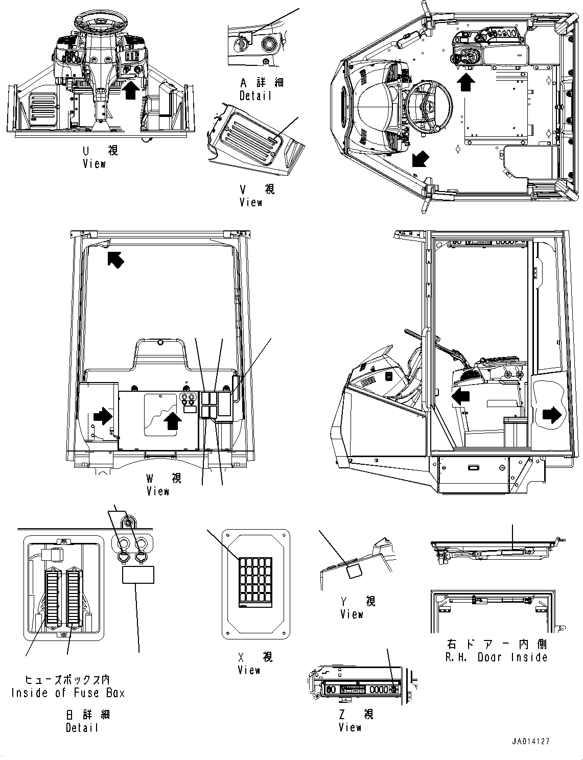 Wheel Loaders Komatsu / WA320-7 S/N 80001-UP(0000706H) / Marks and Plates, Floor Decal(U001002 : U0100-001002)