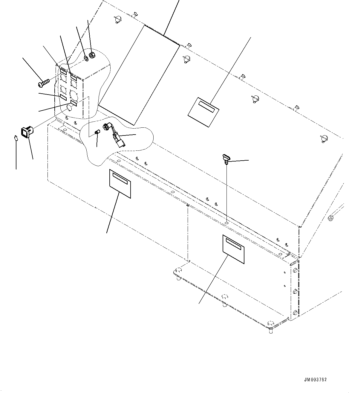 Komatsu parts book diagram for HD1500-7 S/N 80138-UP (-40 deg C) Chassis only: CAB, ELECTRIC PARTS (#80138-)