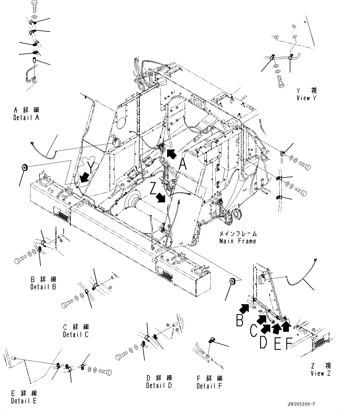Komatsu parts book diagram for HD1500-7 S/N 80138-UP (-40 deg C) Chassis only: ENGINE SIDE COVER,  (#80138-80222)