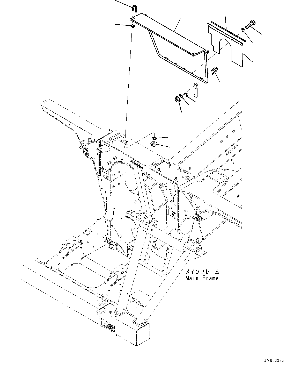 Komatsu parts book diagram for HD1500-7 S/N 80138-UP (-40 deg C) Chassis only: FIRE PROTECTION (#80138-)