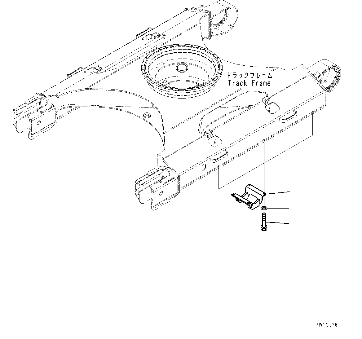 Excavators Komatsu / PC220LC-8M0 S/N 100001-UP(0000709C) / Track Frame Under Cover (#100001-)(R012001 : R1140-001001)
