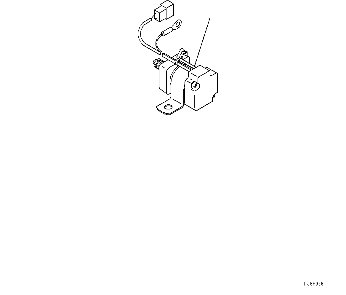 Komatsu parts book diagram for SAA6D107E-1Q S/N 26598590-UP (For PC220-8M0/PC220LC-8M0): STARTING MOTOR RELAY (#26598590-)