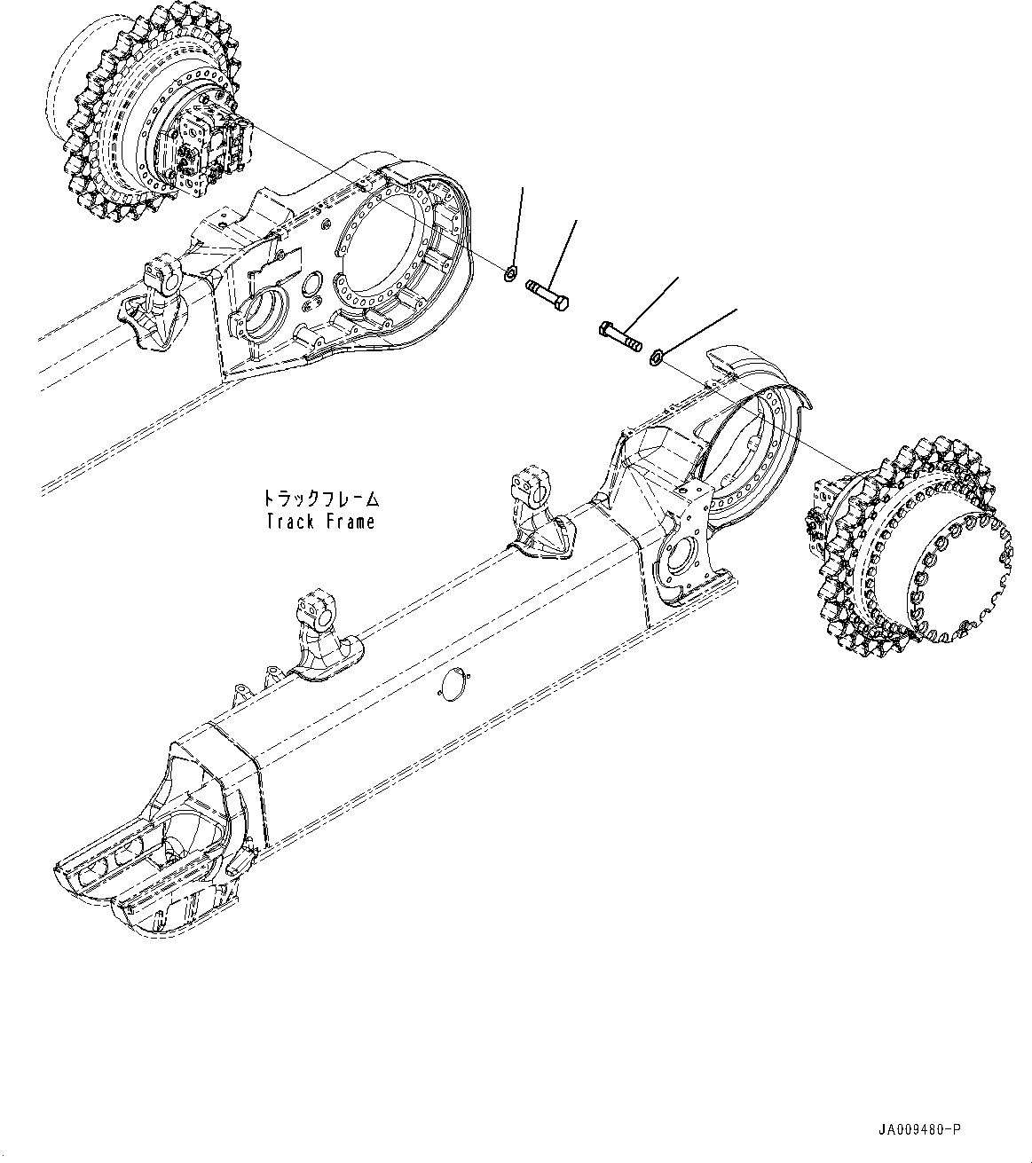 Bulldozers Komatsu / D61PXI-23 S/N 30001-UP(0000712C) / Final Drive, Mounting (#30001-)(F001001 : F2380-002001)