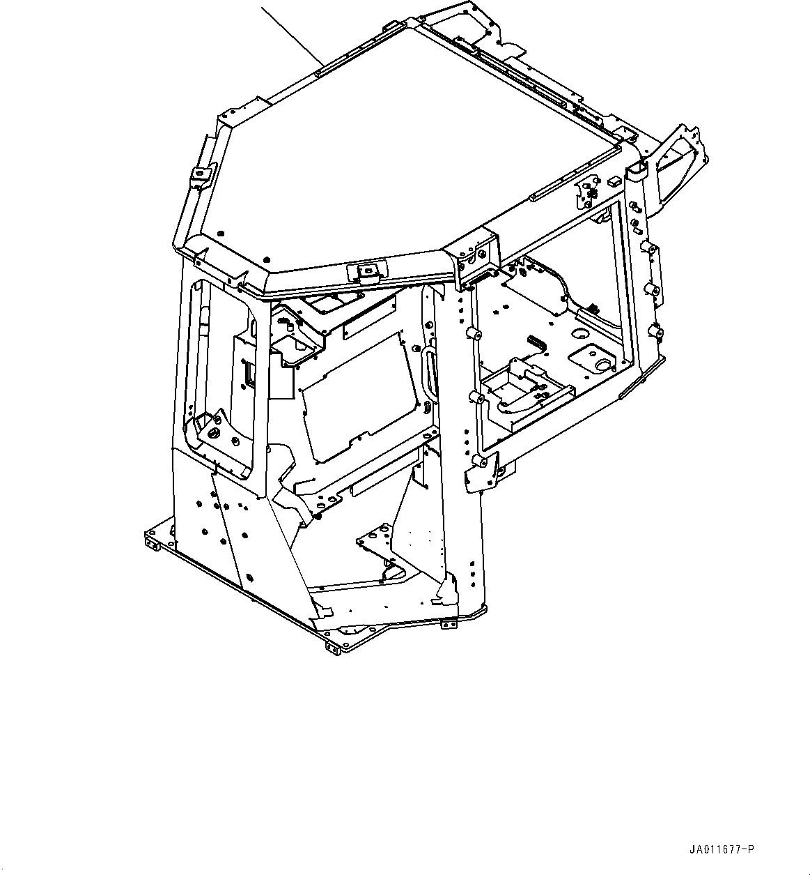 Bulldozers Komatsu / D61PXI-23 S/N 30001-UP(0000712C) / Cab, Body (#30001-)(K016001 : K0210-007001)