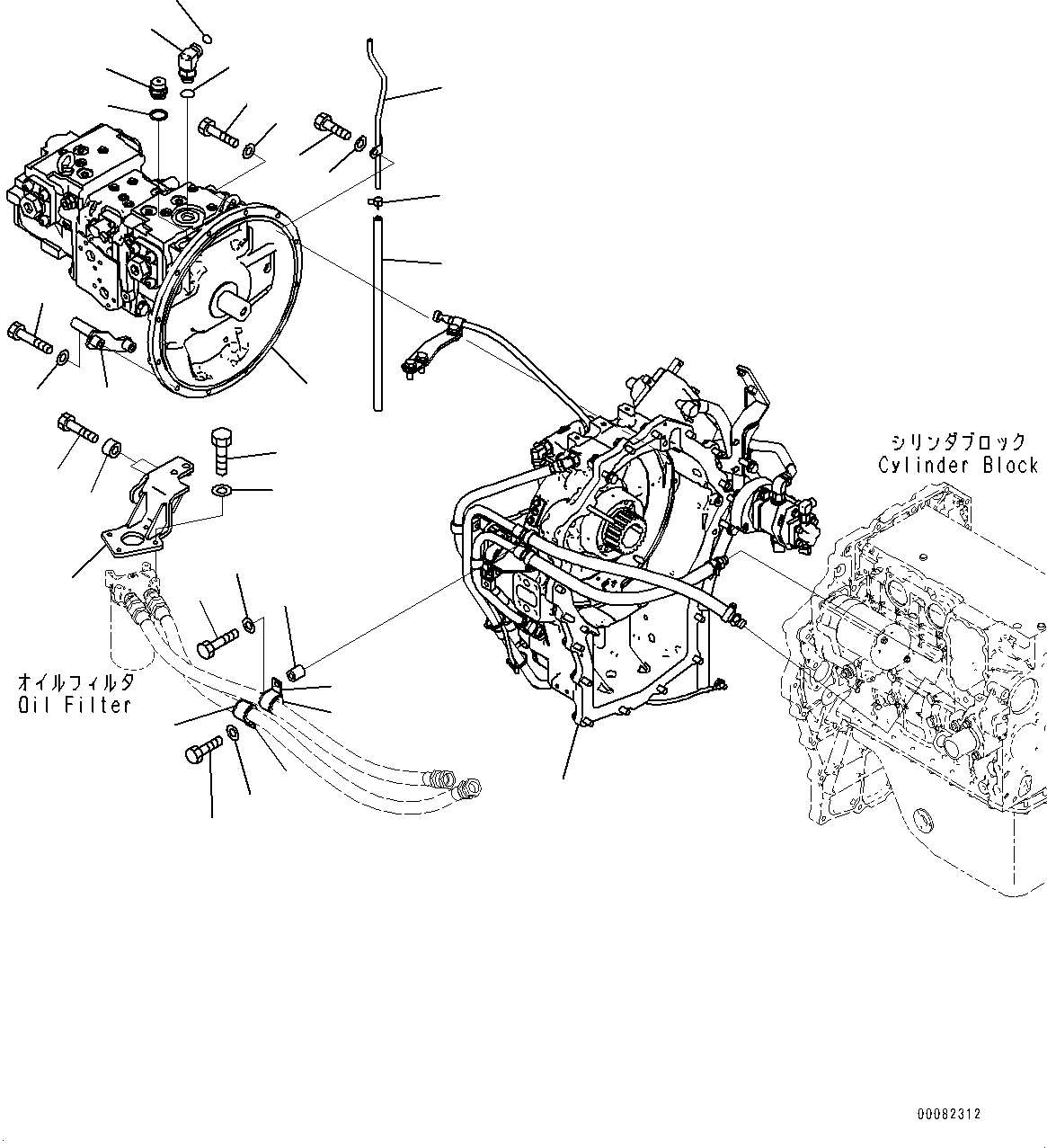 Excavators Komatsu / PC200-8E0 S/N 1118-UP (Hybrid Spec.)(0000719C) / Engine Related Parts (#1118-)(B002001 : B0001-001001)