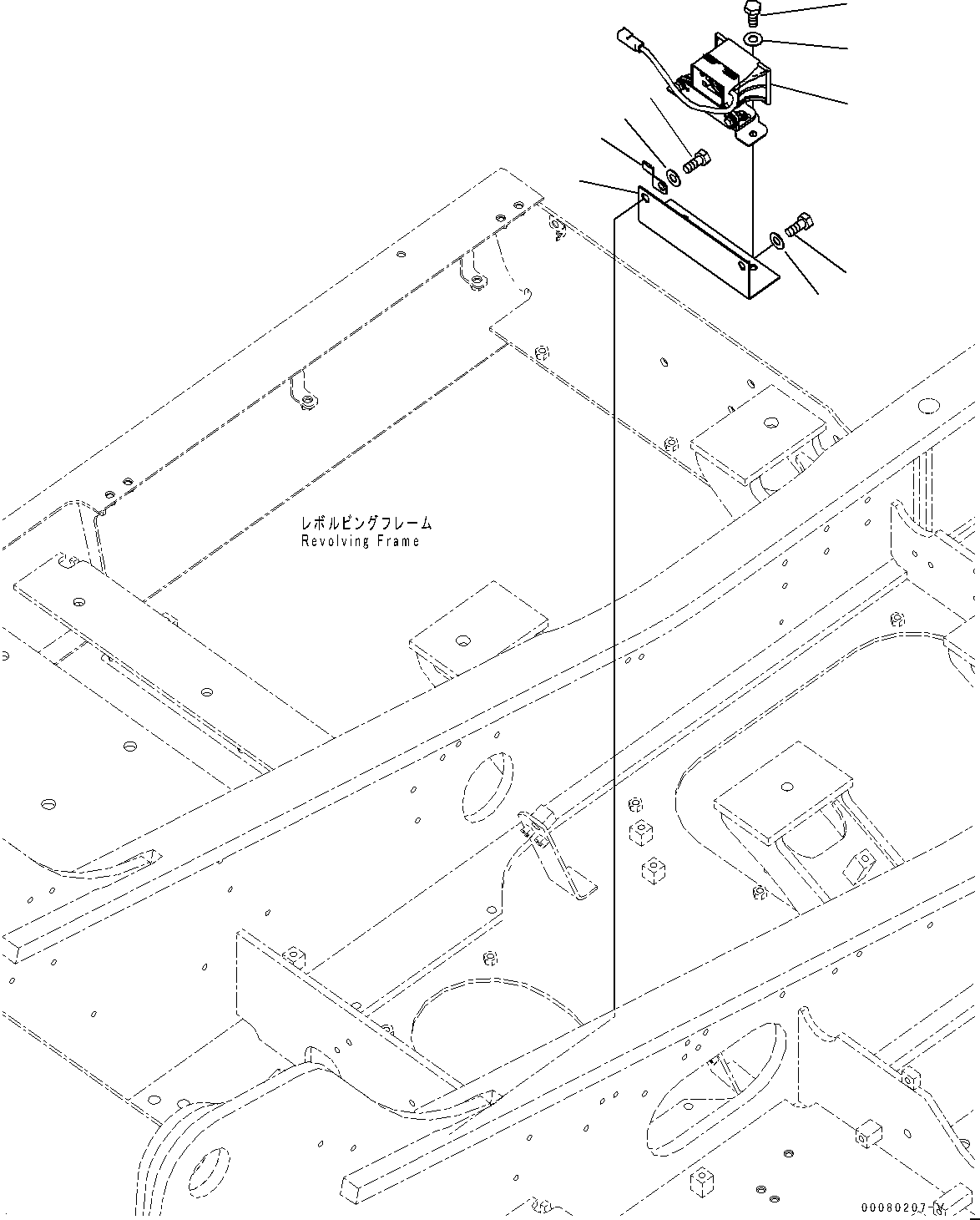 Excavators Komatsu / PC200-8E0 S/N 1118-UP (Hybrid Spec.)(0000719C) / Travel Alarm (#1118-)(E005001 : E0420-001001)