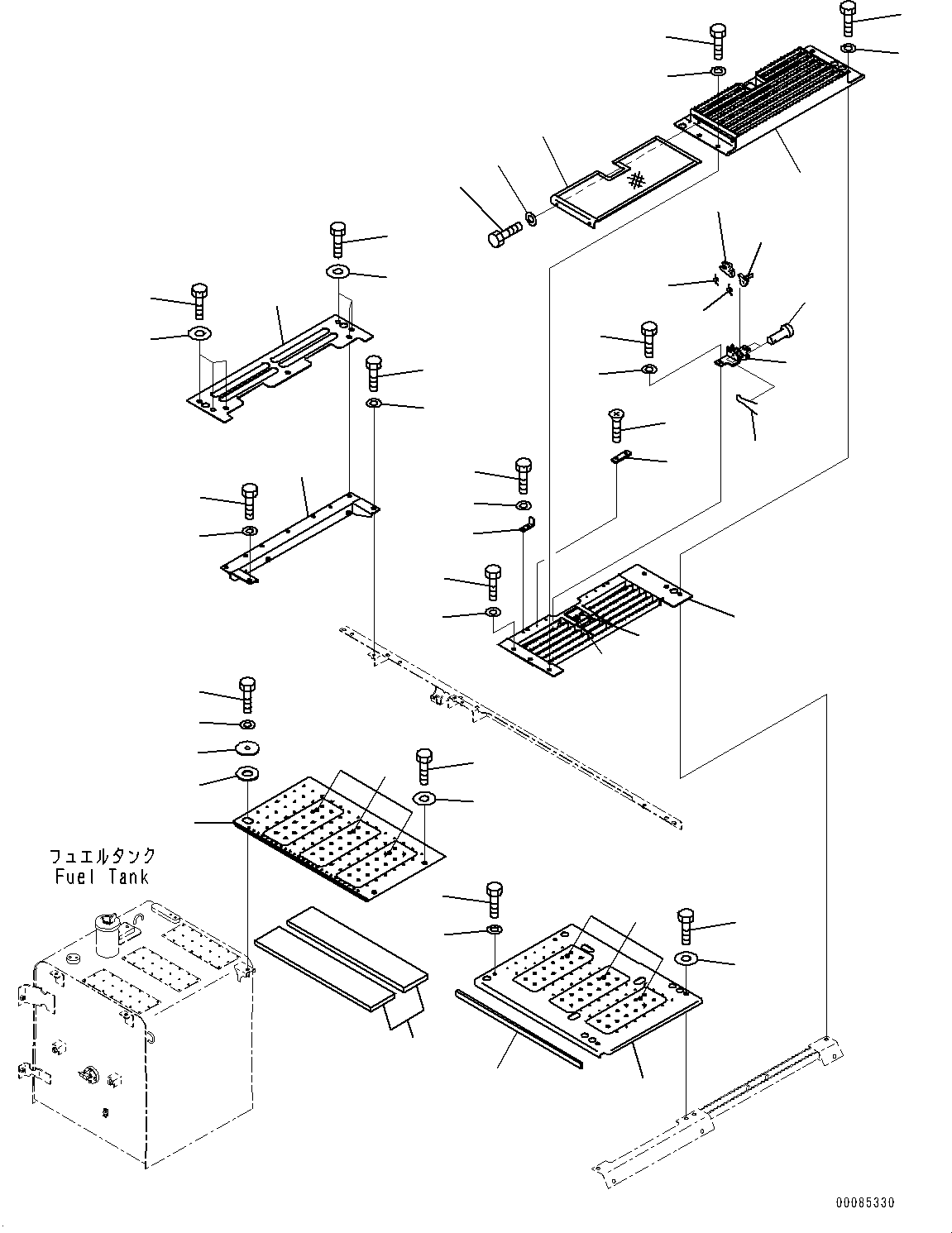 Excavators Komatsu / PC200-8E0 S/N 1118-UP (Hybrid Spec.)(0000719C) / Machine Cab Cover (#1118-)(M007001 : M1210-001001)