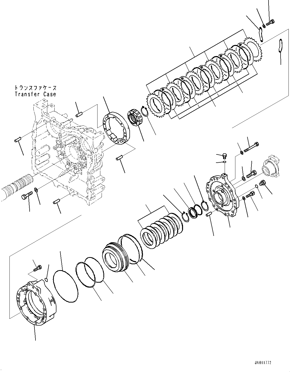 Wheel Loaders Komatsu / WA270-7 S/N 80001-UP(0000729C) / Transfer, Parking Brake (#80001-)(F001005 : F2420-001005)