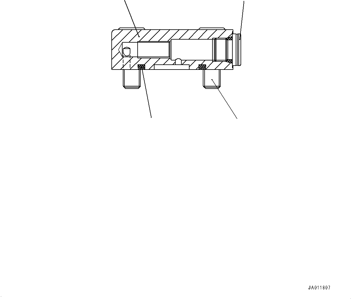 Wheel Loaders Komatsu / WA270-7 S/N 80001-UP(0000729C) / Hydrostatic Transmission (HST) Pump and Motor, Pump Mounting (#80001-)(F002023 : F2430-001017)