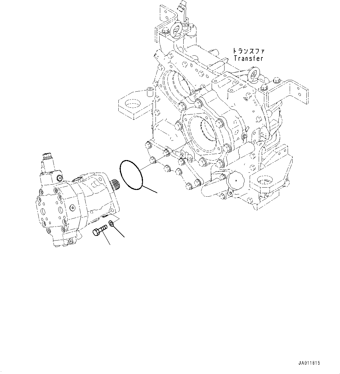 Wheel Loaders Komatsu / WA270-7 S/N 80001-UP(0000729C) / Hydrostatic Transmission (HST) Pump and Motor, Inner Parts, Motor 1 (1/6) (#80001-)(F002024 : F2430-001018)