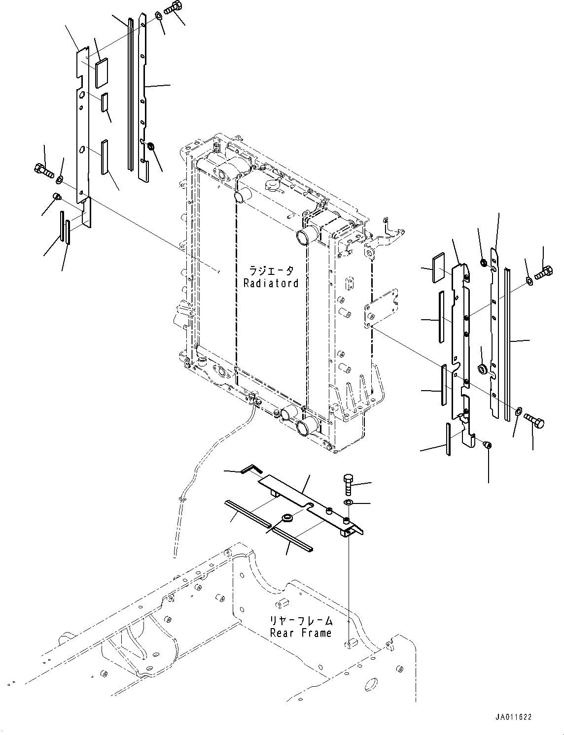 Wheel Loaders Komatsu / WA270-7 S/N 80001-UP(0000729C) / Engine Hood, Wiring Harness (#80001-)(M008006 : M4100-009006)