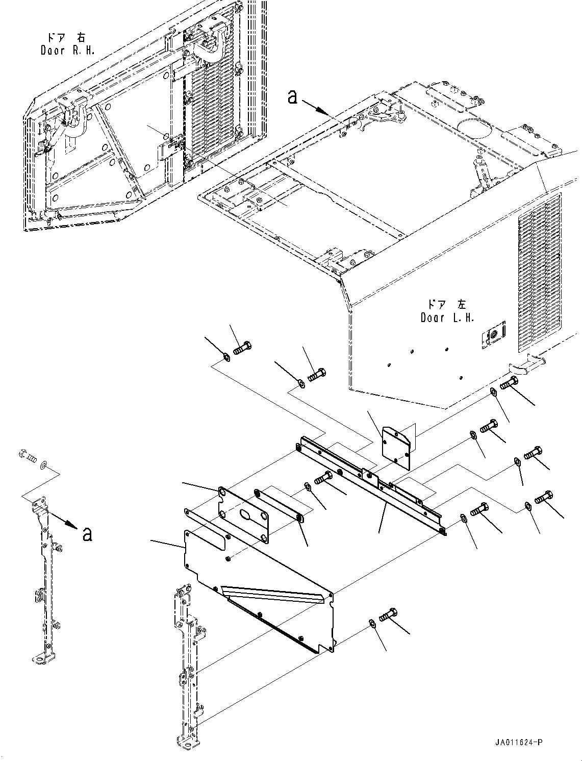 Wheel Loaders Komatsu / WA270-7 S/N 80001-UP(0000729C) / Engine Hood, Air Intake Extension (#80001-)(M003009 : M4100-002008)